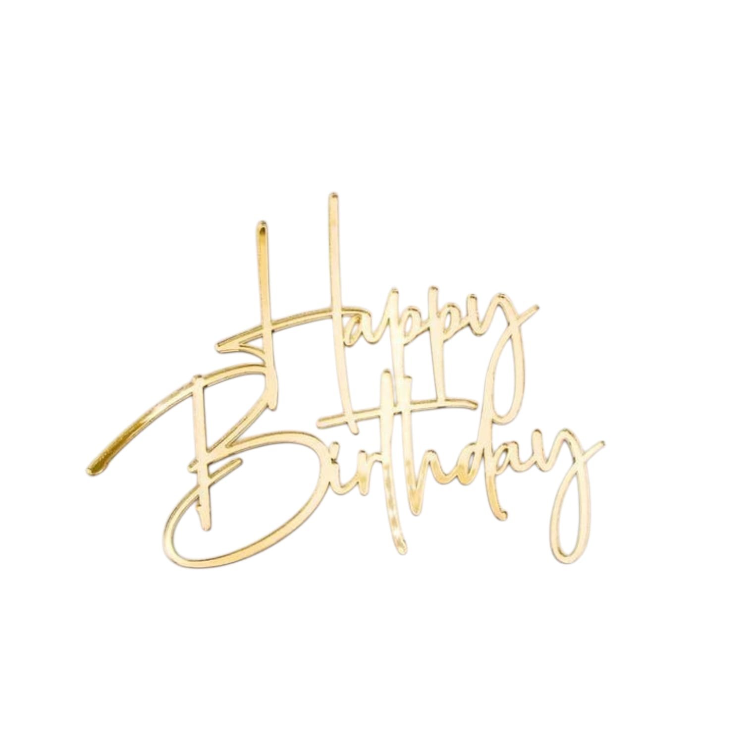 Topper HB Acrílico Gold